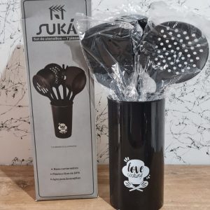 Set Utensilios Suka 7 Piezas Negro