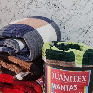 Manta Juanitex Lisas 1 Plaza Y Media Suave Piel.