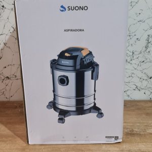 ASPIRADORA DE TACHO INDUSTRIAL SUONO 15 LTS ACERO INOXIDABLE 1300W