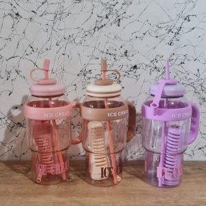Vaso Quencher Con Manija Sorbete Antiderrame Infusor Trendy